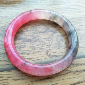 10% OFF- 55/56/57mm Certified Natural Red Jadeite Emerald A*Jade HandCarved Bangle A207