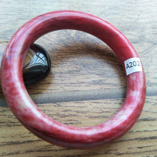 Load image into Gallery viewer, 10% OFF- 53/54/55mm Certified Natural Red Jadeite Emerald A*Jade HandCarved Bangle A202