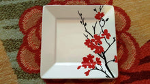 Load image into Gallery viewer, 1 Set of 4 pcs-Indonesia Coventry Porcelain Fine Red Flower Plates