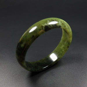 10% OFF- 57/58/59mm Certified Natural Jadeite Emerald A*Jade Handcarved Bangle V2187