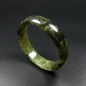 10% OFF- 57/58/59mm Certified Natural Jadeite Emerald A*Jade Handcarved Bangle V2187