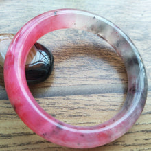 Load image into Gallery viewer, 10% OFF- 55/56/57mm Certified Natural Red Jadeite Emerald A*Jade HandCarved Bangle A207