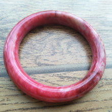 Load image into Gallery viewer, 10% OFF- 53/54/55mm Certified Natural Red Jadeite Emerald A*Jade HandCarved Bangle A202