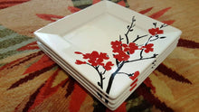 Load image into Gallery viewer, 1 Set of 4 pcs-Indonesia Coventry Porcelain Fine Red Flower Plates