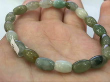 Load image into Gallery viewer, 10% OFF- 54-62mm Certified Natural 3 Color Jadeite Emerald A*Jade HandCarved Beads Stretchy Bracelet X2932