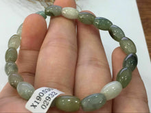 Load image into Gallery viewer, 10% OFF- 54-62mm Certified Natural 3 Color Jadeite Emerald A*Jade HandCarved Beads Stretchy Bracelet X2932