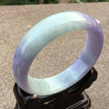 Load image into Gallery viewer, 10% OFF- 55/56/57mm Certified Natural Lavender Jadeite Emerald A*Jade HandCarved Bangle x4012 with Gift Box