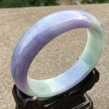 Load image into Gallery viewer, 10% OFF- 55/56/57mm Certified Natural Lavender Jadeite Emerald A*Jade HandCarved Bangle x4012 with Gift Box