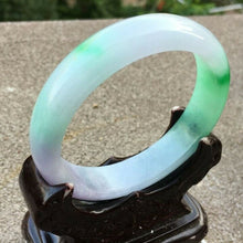 Load image into Gallery viewer, 10% OFF- 56/57/58mm Certified Natural 3 Color Jadeite Emerald A*Jade HandCarved Bangle x8023