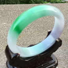 Load image into Gallery viewer, 10% OFF- 56/57/58mm Certified Natural 3 Color Jadeite Emerald A*Jade HandCarved Bangle x8023