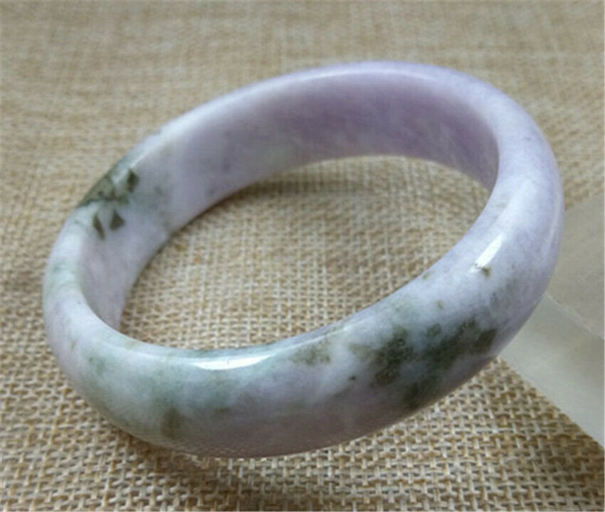 10% OFF- 56/57/58mm Certified Natural Lavender Jadeite Emerald A Jade Bangle PZ0426