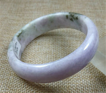 Load image into Gallery viewer, 10% OFF- 56/57/58mm Certified Natural Lavender Jadeite Emerald A Jade Bangle PZ0426