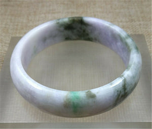 10% OFF- 54/55/56mm Certified Natural Lavender Jadeite Emerald A Jade Bangle PZ0475