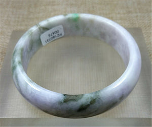 10% OFF- 54/55/56mm Certified Natural Lavender Jadeite Emerald A Jade Bangle PZ0475