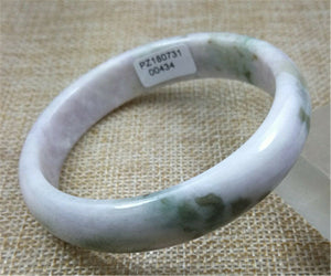 10% OFF- 54/55/56mm Certified Natural Lavender Jadeite Emerald A Jade Bangle PZ0434