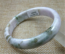 Load image into Gallery viewer, 10% OFF- 54/55/56mm Certified Natural Lavender Jadeite Emerald A Jade Bangle PZ0434