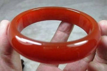 Load image into Gallery viewer, 10% OFF- 55-67mm Certified Natural Red Emerald A Jade Handcarved Bangle A2019