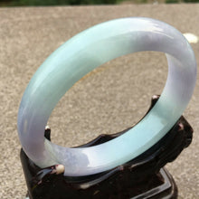 Load image into Gallery viewer, 10% OFF- 55/56/57mm Certified Natural Lavender Jadeite Emerald A*Jade HandCarved Bangle x4005 with Gift Box