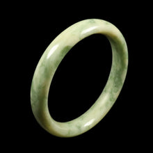 Load image into Gallery viewer, 10% OFF- 53/54/55mm Certified Natural Cloud Light Green Jadeite Emerald A Jade Bangle VV2999