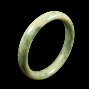 10% OFF- 53/54/55mm Certified Natural Cloud Light Green Jadeite Emerald A Jade Bangle VV2999