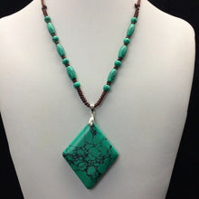 Load image into Gallery viewer, 10% OFF-  Certified Natural Turquoise HandCarved Woven beautiful Necklace 1940