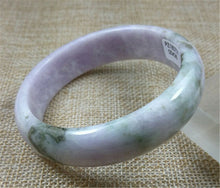 Load image into Gallery viewer, 10% OFF- 56/57/58mm Certified Natural Lavender Jadeite Emerald A Jade Bangle PZ0426