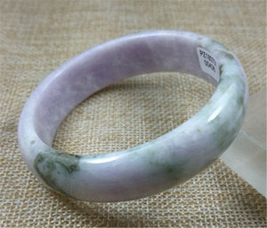 10% OFF- 56/57/58mm Certified Natural Lavender Jadeite Emerald A Jade Bangle PZ0426