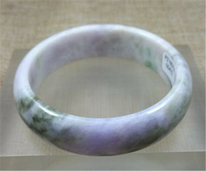 10% OFF- 54/55/56mm Certified Natural Lavender Jadeite Emerald A Jade Bangle PZ0475