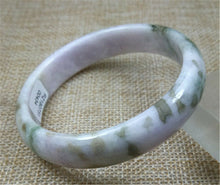 Load image into Gallery viewer, 10% OFF- 54/55/56mm Certified Natural Lavender Jadeite Emerald A Jade Bangle PZ0434