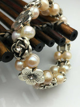 Load image into Gallery viewer, 10% OFF- 52-62mm Handmade Glamour Natural Freshwater Pearl Stretchy Bracelet Flower