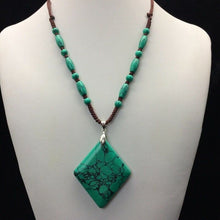 Load image into Gallery viewer, 10% OFF-  Certified Natural Turquoise HandCarved Woven beautiful Necklace 1940