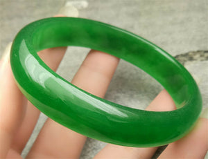 10% OFF- 54/55/56mm Certified Natural Icy Jadeite Emerald A*Jade HandCarved Bracelet Bangle A1940