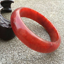 Load image into Gallery viewer, 10% OFF- 52/53/54mm Certified Natural Red Jadeite Emerald A*Jade HandCarved Bangle A167 with Gift Box