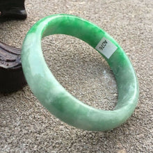 Load image into Gallery viewer, 10% OFF- 51/52/53mm Certified Natural Jadeite Emerald A*Jade Handcarved Bangle GX3652