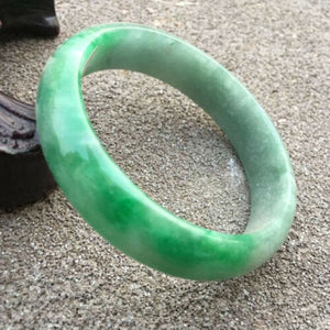 10% OFF- 51/52/53mm Certified Natural Jadeite Emerald A*Jade Handcarved Bangle GX3652