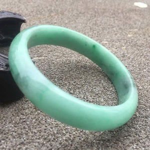 10% OFF- 56/57/58mm Certified Natural Jadeite Emerald A*Jade HandCarved Bracelet Bangle GX313