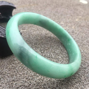 10% OFF- 56/57/58mm Certified Natural Jadeite Emerald A*Jade HandCarved Bracelet Bangle GX313