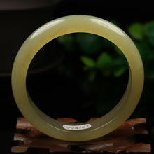 Load image into Gallery viewer, 10% OFF- 52/53/54mm Certified Natural Emerald Xiu A*Jade HandCarved Bangle VV4767