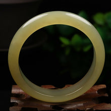 Load image into Gallery viewer, 10% OFF- 52/53/54mm Certified Natural Emerald Xiu A*Jade HandCarved Bangle VV4767