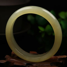 Load image into Gallery viewer, 10% OFF- 52/53/54mm Certified Natural Emerald Xiu A*Jade HandCarved Bangle VV4767