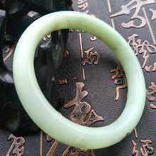 Load image into Gallery viewer, 10% OFF- 55/56/57mm Certified Natural Emerald Xiu Jade A HandCarved Round Bracelet Bangle A0029