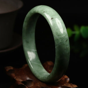 10% OFF- 55/56/57mm Certified Natural Emerald A*Jade Handcarved Guizhou Jade Bangle K4128