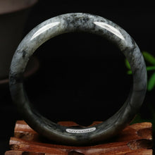 Load image into Gallery viewer, 10% OFF- 52/53/54mm Certified Natural Emerald Xiu A*Jade HandCarved Bangle VV5086