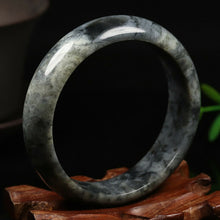 Load image into Gallery viewer, 10% OFF- 52/53/54mm Certified Natural Emerald Xiu A*Jade HandCarved Bangle VV5086