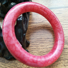 Load image into Gallery viewer, 10% OFF- 50/51/52mm Certified Natural red Jadeite Emerald A*Jade Handcarved Bangle S132