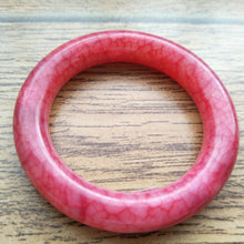 Load image into Gallery viewer, 10% OFF- 50/51/52mm Certified Natural red Jadeite Emerald A*Jade Handcarved Bangle S132